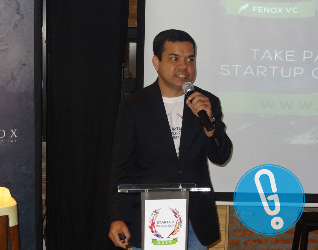 Kepala Startup World Cup 2017 sekaligus General Partner dan CEO Fenox VC, Anis Uzzaman di acara peluncuran Startup World Cup 2017 di Jakarta, Jumat (22/7) (Foto: Genmuda.com/2016 Gabby)